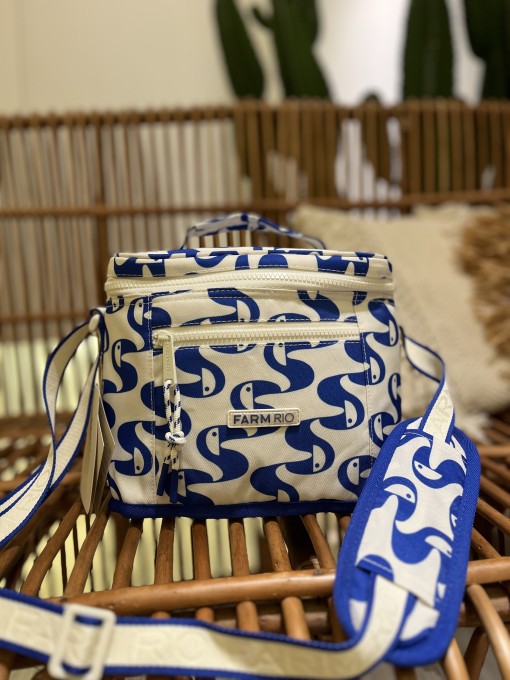 Mini Cooler Farm Farofa Copatucano Azul