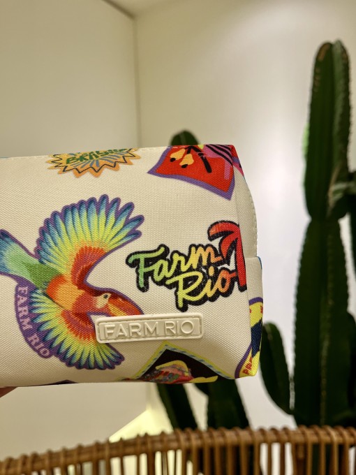 maxi necessaire Farm ora Bolas P Patch Rio Azul