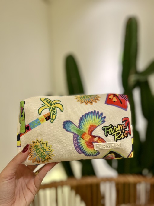 maxi necessaire Farm ora Bolas P Patch Rio Azul