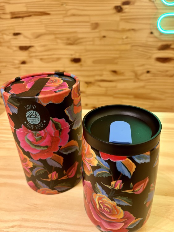 Copo Farm Que Sede 450ml Rosas Pintadas