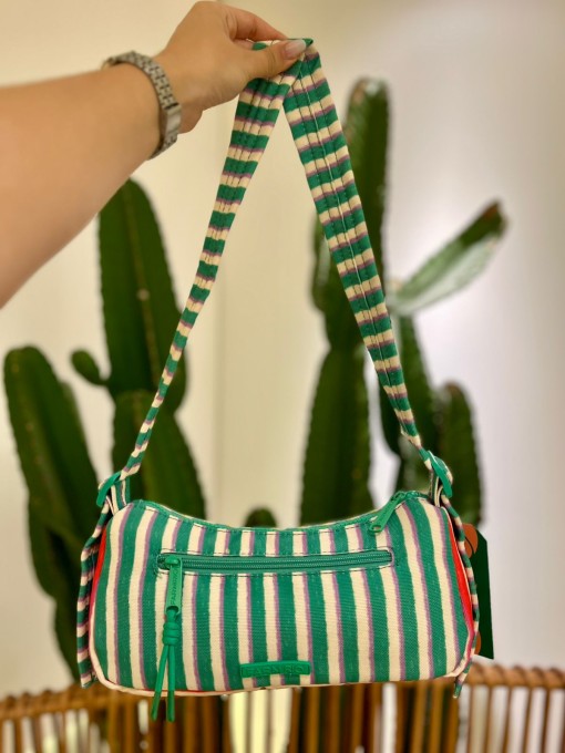 Bolsa Baguete Listrado Rio Etc