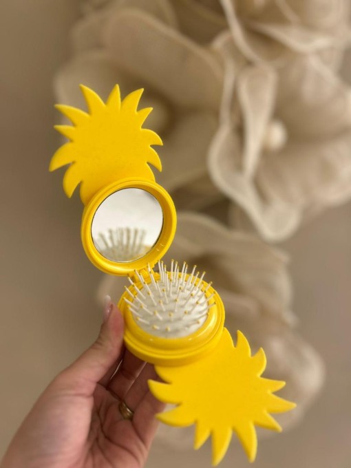 Escova De Cabelo Para Bolsa Abacaxi