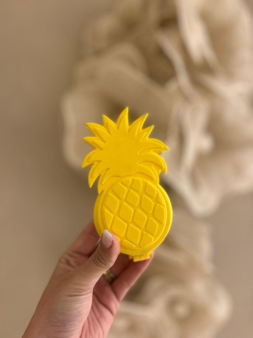 Escova De Cabelo Para Bolsa Abacaxi