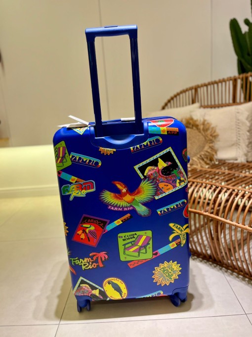 Mala Farm Me Leva Rígida G Patch Rio Azul