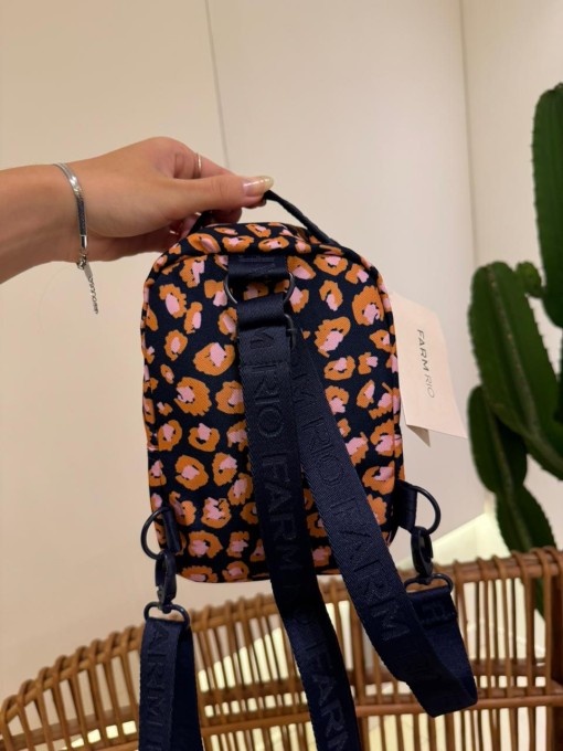 Mini Mochila Farm Borogodó Leopard Pop