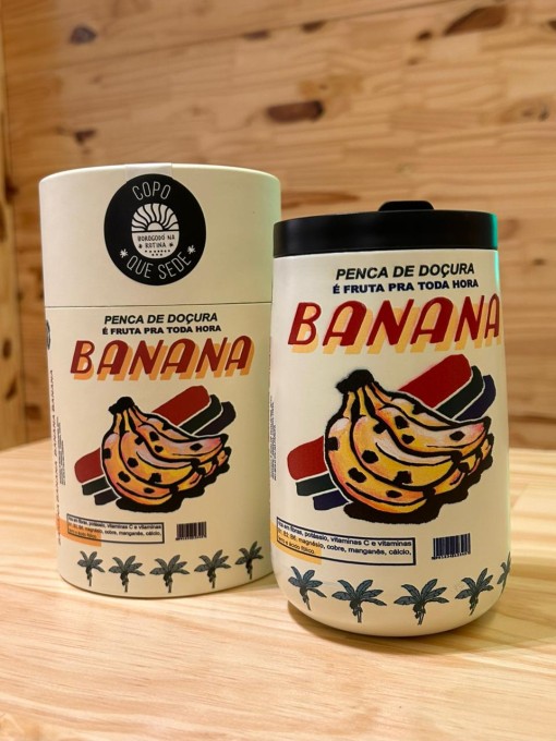 Copo Farm Que Sede 450ml Banana da Feira