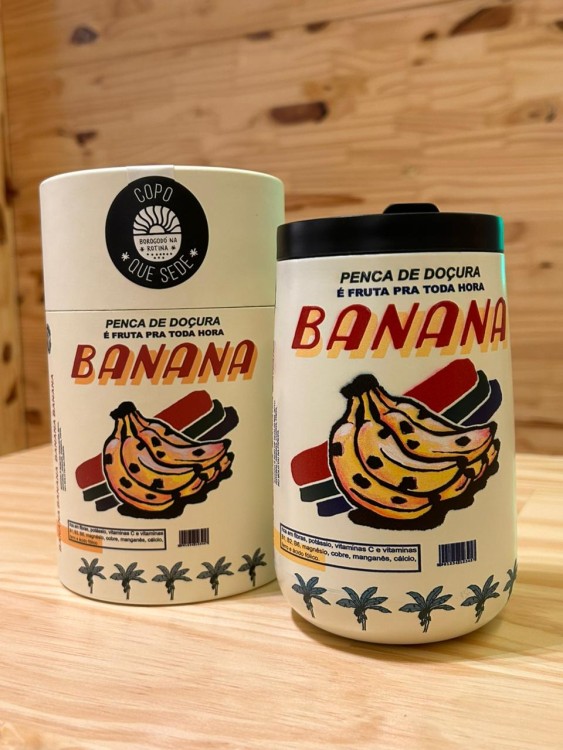 Copo Farm Que Sede 450ml Banana da Feira