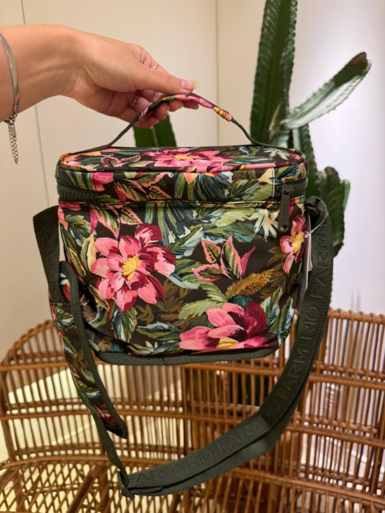 Mini Cooler Farm Farofa Painted Flowers