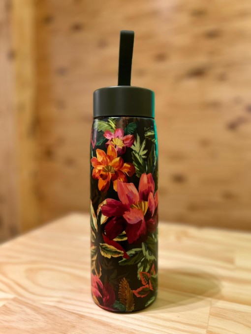 Garrafa Farm Que Sede 750ml Painted Flowers
