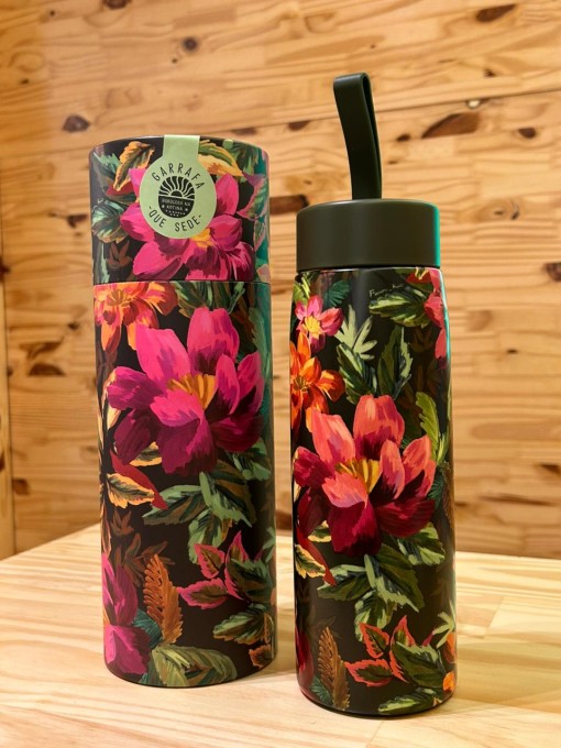 Garrafa Farm Que Sede 750ml Painted Flowers