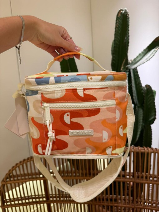 Mini Cooler Farm Farofa Copatucano Multicolorido