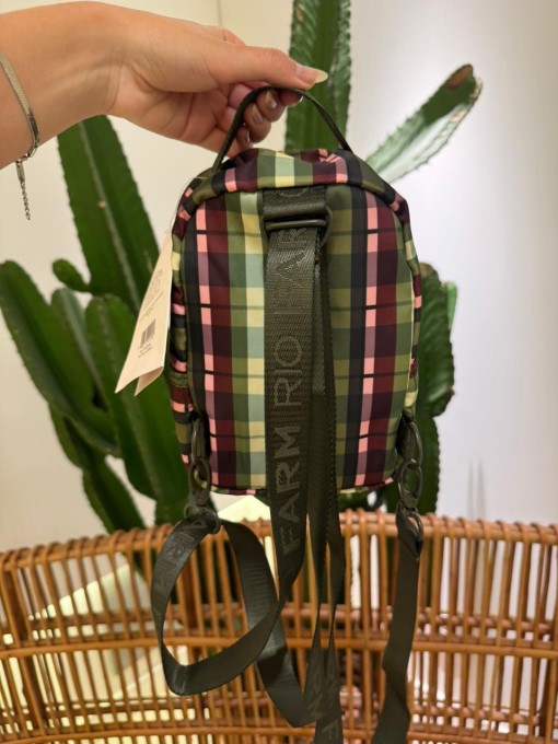 Mini Mochila Farm Borogodó Xadrez