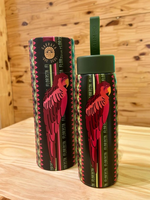 Garrafa Farm Que Sede 500ml Janela Da Mata Verde