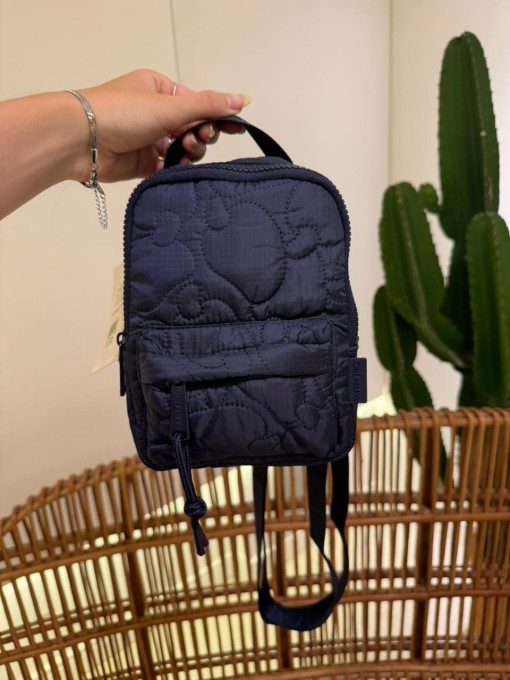 Mini Mochila Farm Borogodó Puffer Azul Marinho