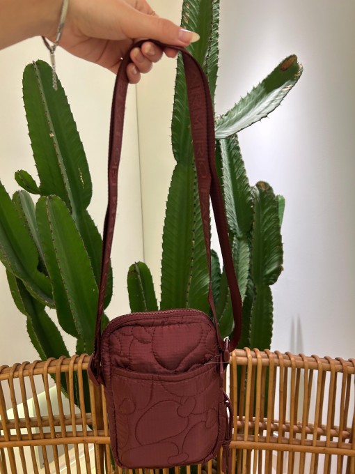 Bolsa Farm Da Gema Puffer Bordô