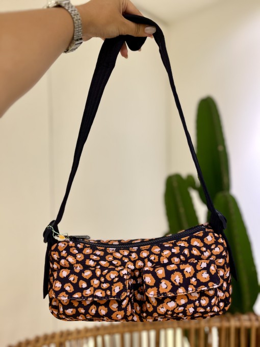 Bolsa Baguete Leopardo Pop