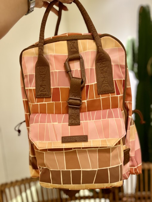 Mochila Etc Listra Mosaico Multicolorido