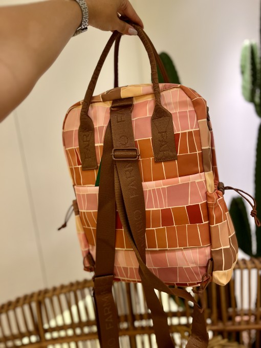 Mochila Etc Listra Mosaico Multicolorido