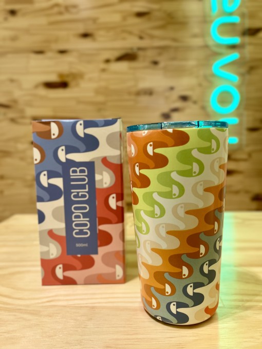 Copo Farm Glub Glub 500ml Copatucano Multicolorido