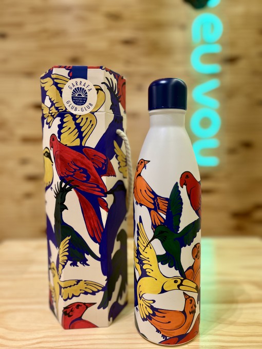 Garrafa Farm Glub Glub 750ml Pássarejo Multicolorido