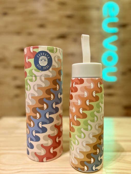 Garrafa Farm Que Sede 500ml Copatucano Multicolorido