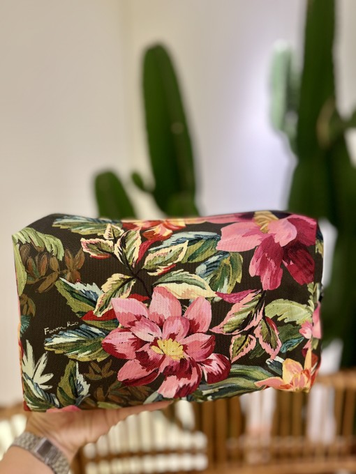 Maxi Necessaire Farm Ora Bolas G Painted Flowers