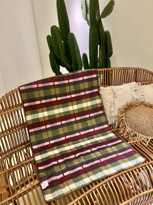 Toalha Farm Tchibum Painted Flowers Xadrez