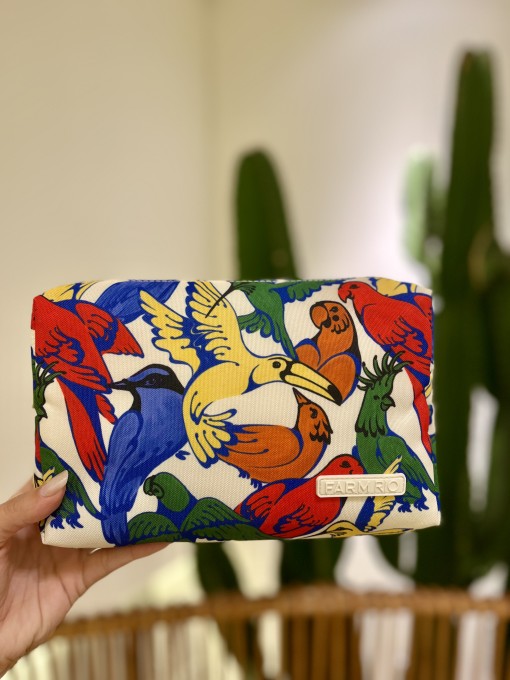 Maxi Necessaire Farm Ora Bolas M Passarejo Multicolorido