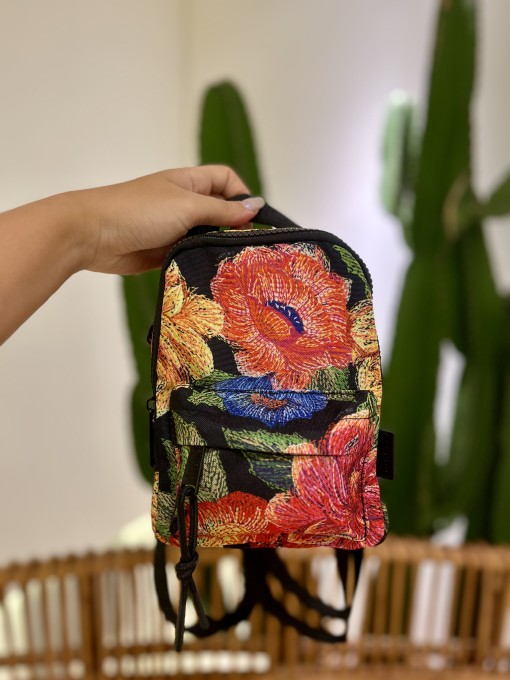 Mini Mochila Borogodó Floral Paraiso