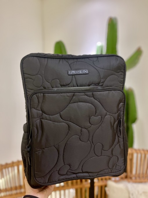 Mochila Farm Ginga Puffer Preta
