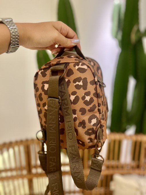 Mini Mochila Farm Borogodó Onça Bandana