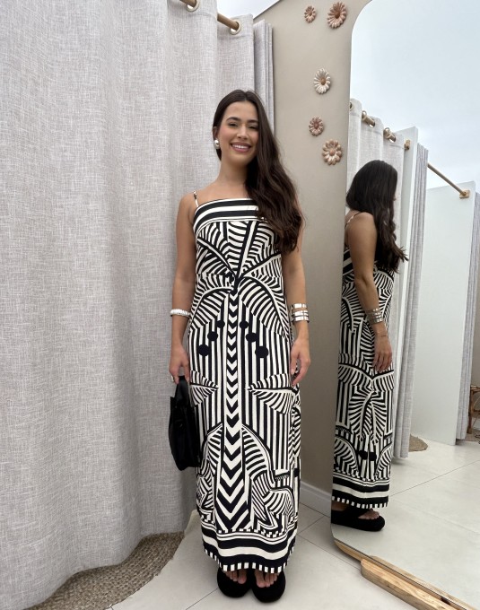 Vestido Listra Tropical