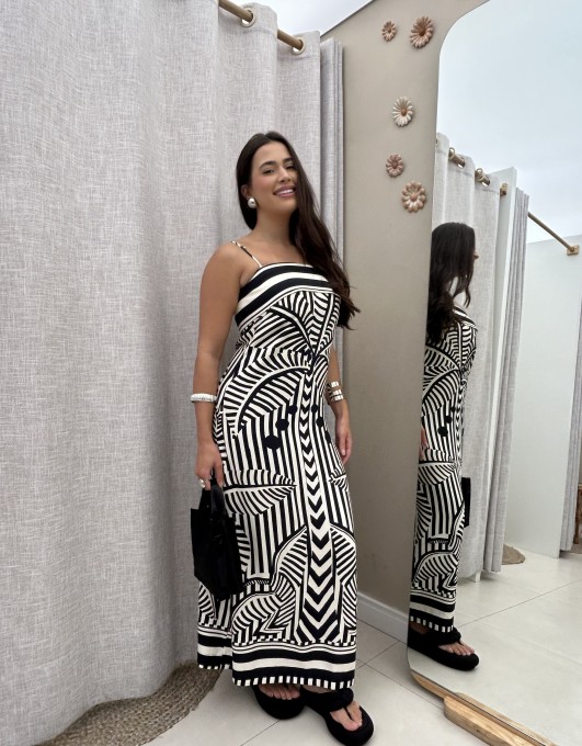 Vestido Listra Tropical