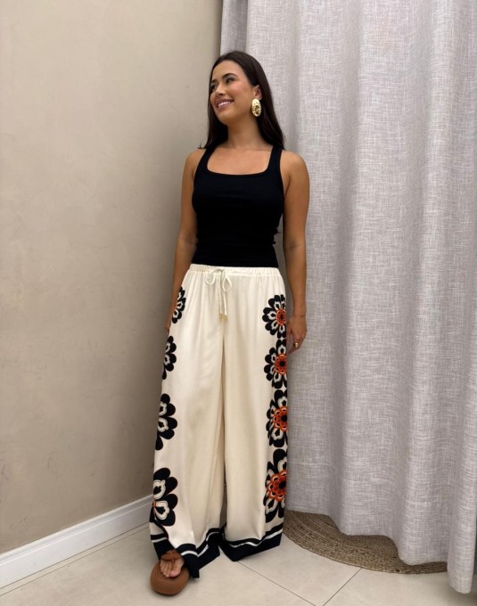 Calça Fiorella Bege