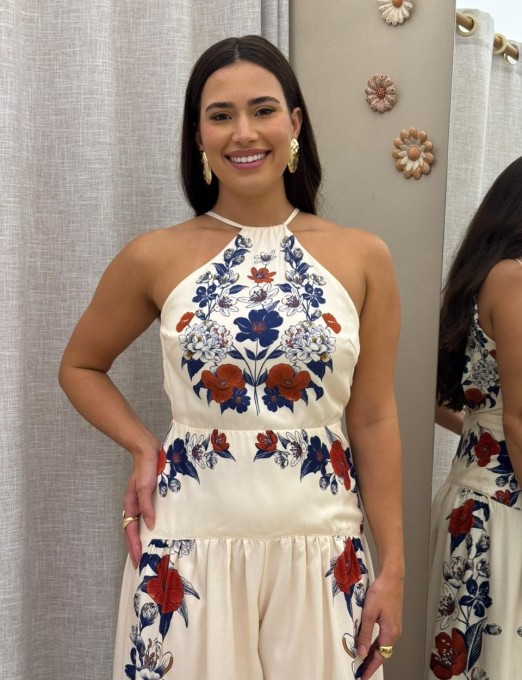 Macacão Floral Lina