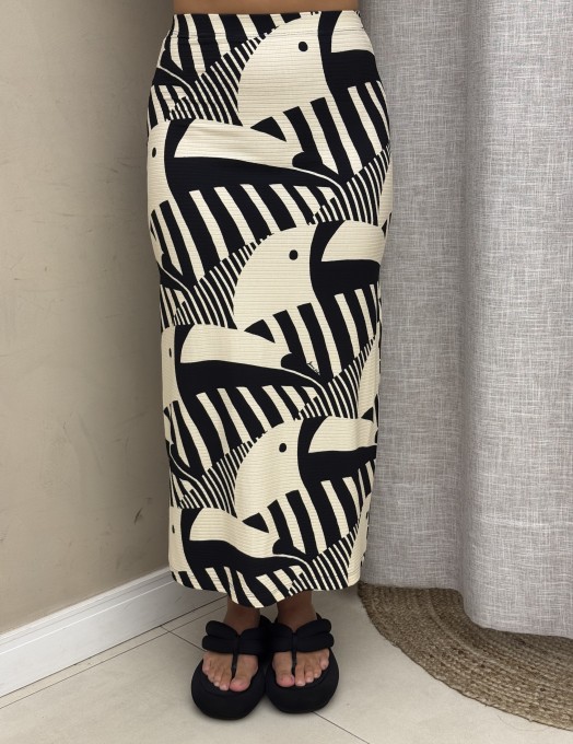 Saia Midi Reta Tuca Legal