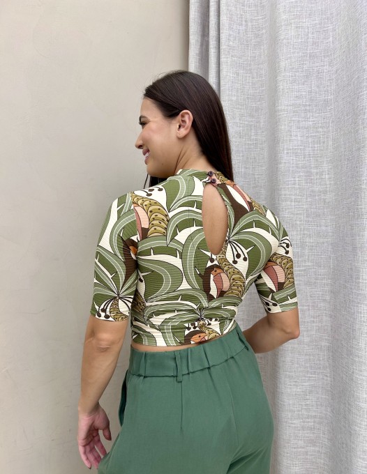Blusa Cropped Bananada de Tucano