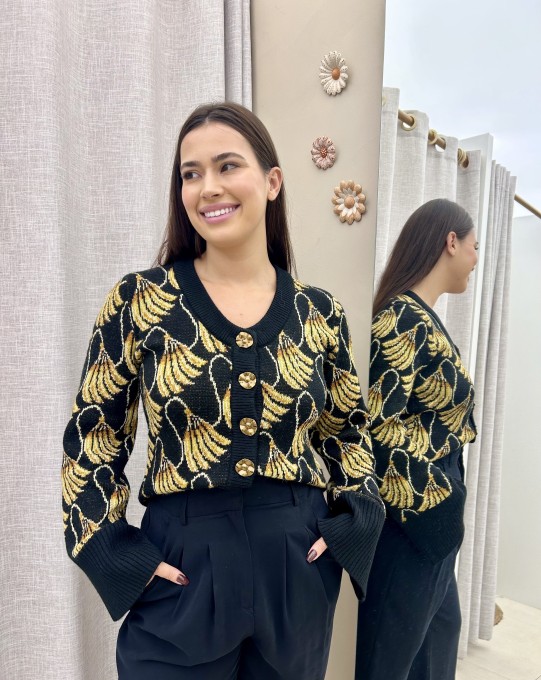 Cardigan Tricot Banana Tassel