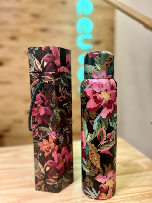 Garrafa Térmica de Café Painted Flowers