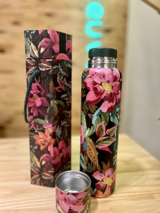 Garrafa Térmica de Café Painted Flowers