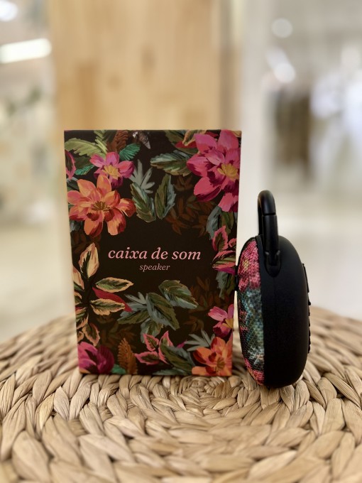 Caixiha De Som Painted Flowers