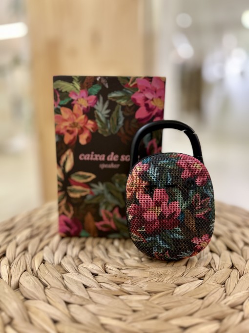 Caixiha De Som Painted Flowers