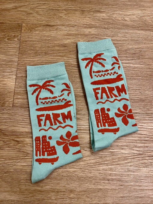 Meia Farm Etc Vibes Azul