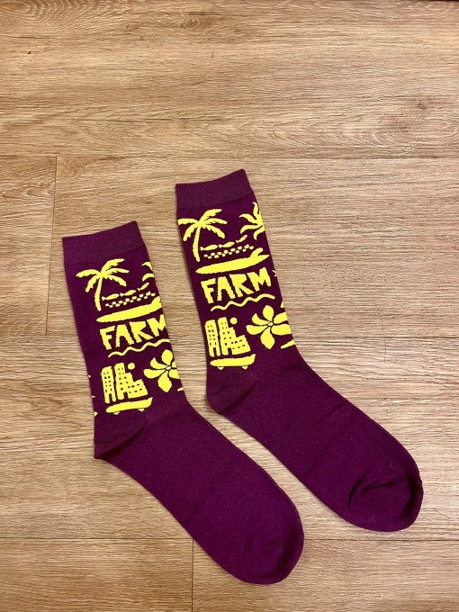 Meia Farm Etc Vibes Roxo e Verde