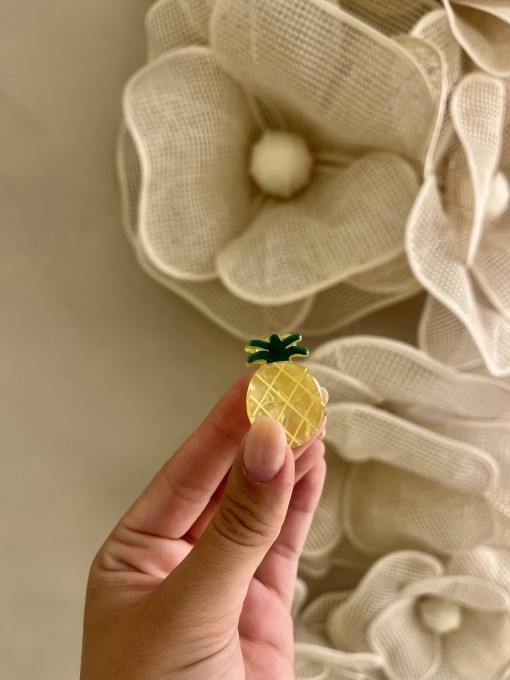 Presilha de Cabelo Abacaxi Mini