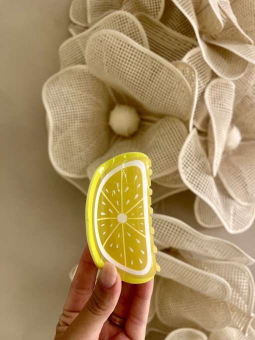 Presilha de Cabelo Limão Grande