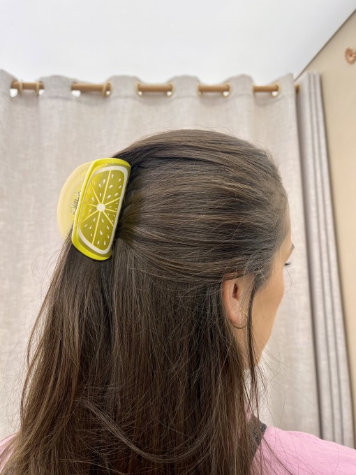 Presilha de Cabelo Limão Grande