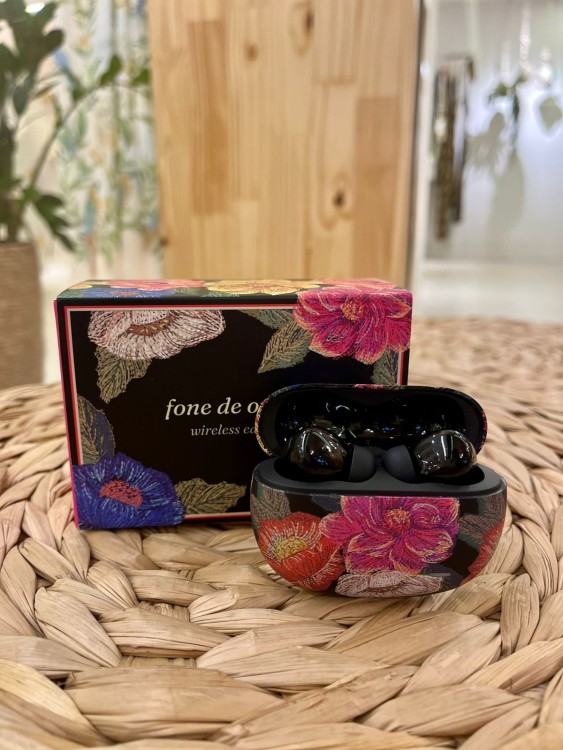 Fone Sem Fio Floral Paraiso