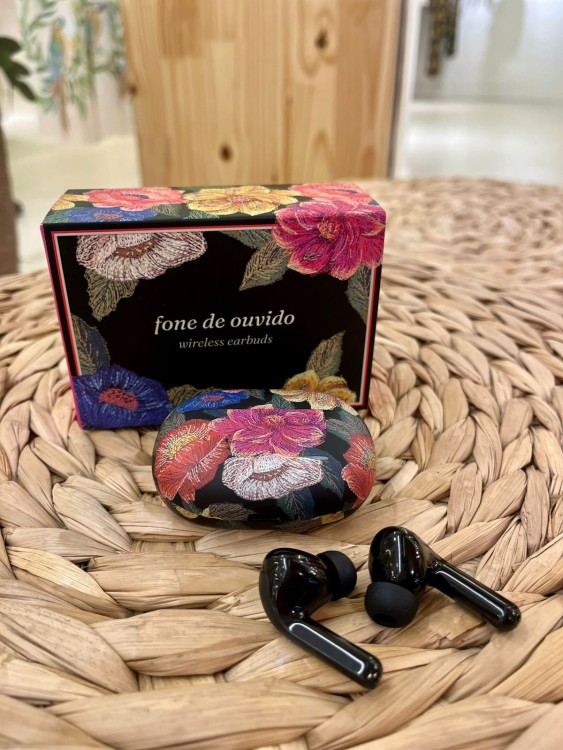 Fone Sem Fio Floral Paraiso