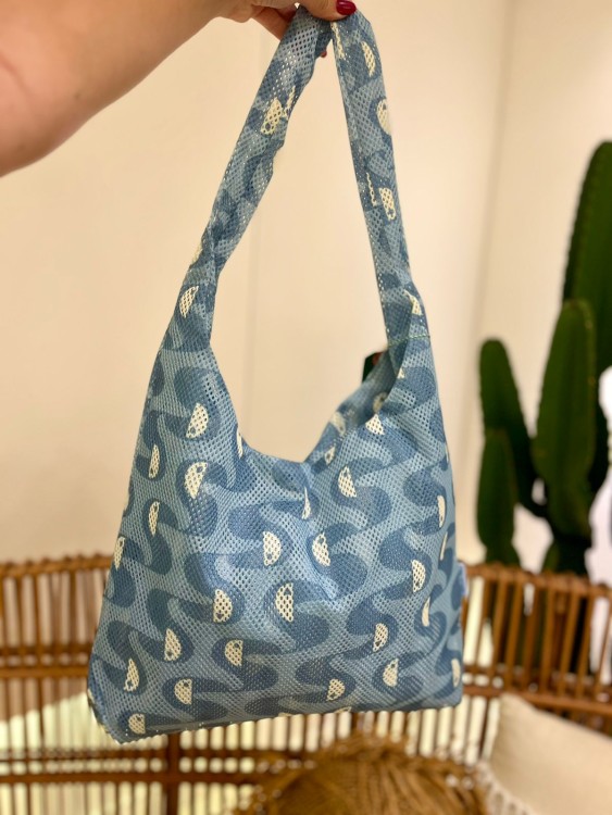 Bolsa Mesh Copatucano Azul